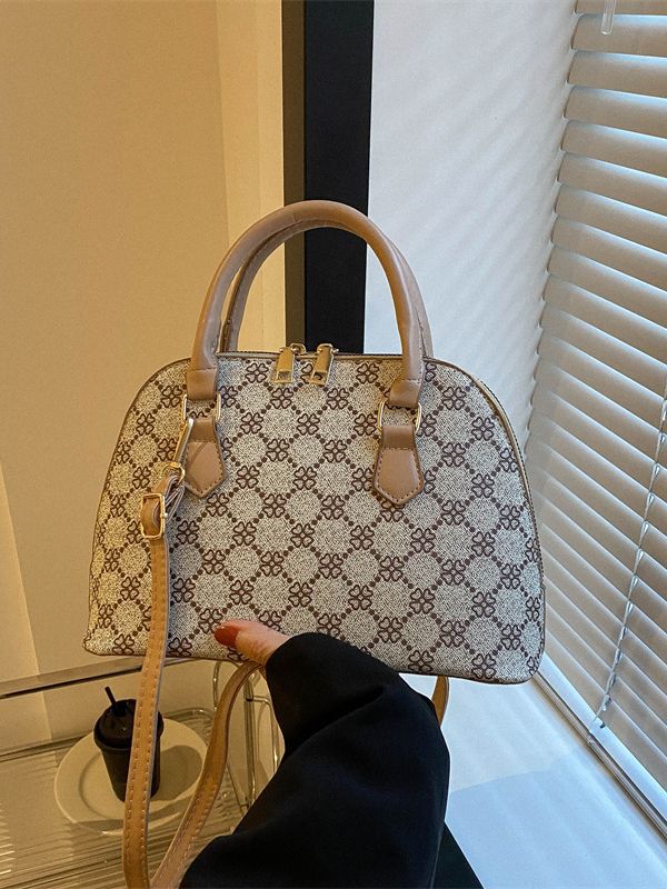 Fashion Retro Style Bag Women's Casual 2023 Popular Textured Shell Bag Popular Simple Casual Handbag for Women