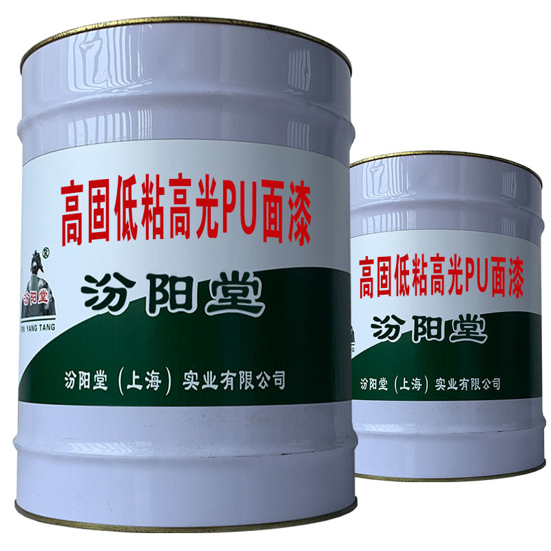 固低粘高光PU面漆，持久，抗渗防裂性能好!固低粘高光PU面漆