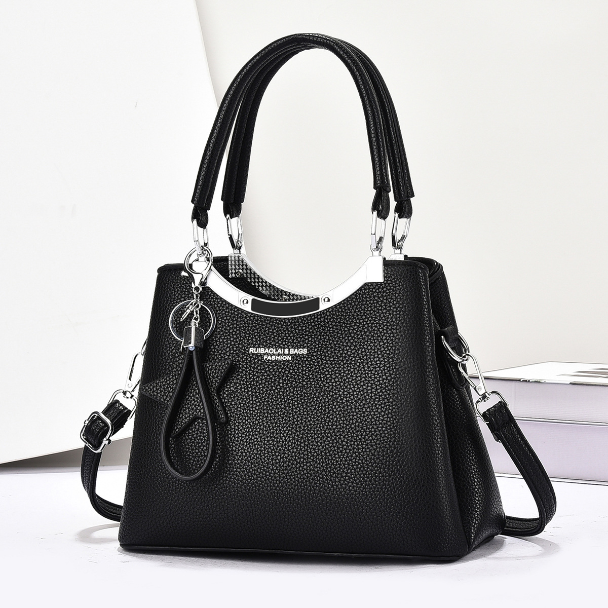 Invierno nuevo estilo coreano de gran capacidad pu bolso de mujer salvaje y práctico para mujer de viaje para mamá