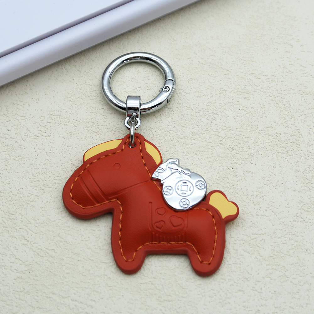 Creative keychain, cartoon pony, pendant