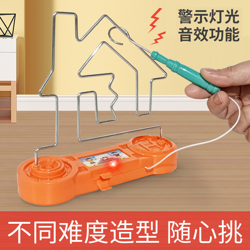 Electric Touch Fire Line Maze Toy Concentration Training Tabletop Game Fire Line Impact Hand-Eye Coordination Educational Toy Electric Touch Fire Line Maze Toy Concentration Training Tabletop Game Fire Line Impact Hand-Eye Coordination Educational Toy
