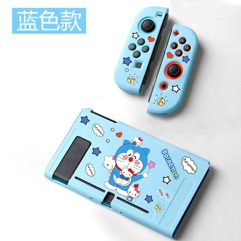 Кейс для Nintendo Switch с изображением Дораэмона и Тинкербелл, разделяемый, OLED защитная крышка, мягкая NS, против падения