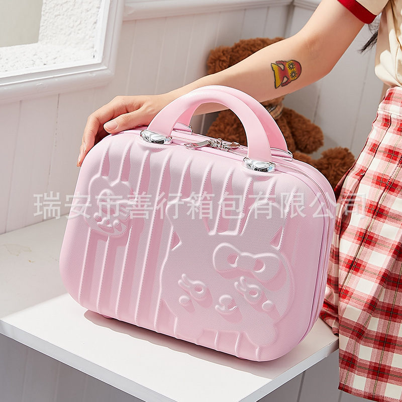 Cosmetic Case 14 Inch Women's Lightweight Small Luggage Suitcase Mini 12 Cute Storage Gift Portable Case Wholesale Cosmetic Case 14 Inch Women's Lightweight Small Luggage Suitcase Mini 12 Cute Storage Gift Portable Case Wholesale