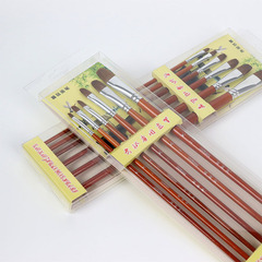 Watercolor Brush Set Wolf Hair Round Tip Watercolor Brushes Acrylic Single Oil Brush Complete Art Exam Use Fan Brush Set