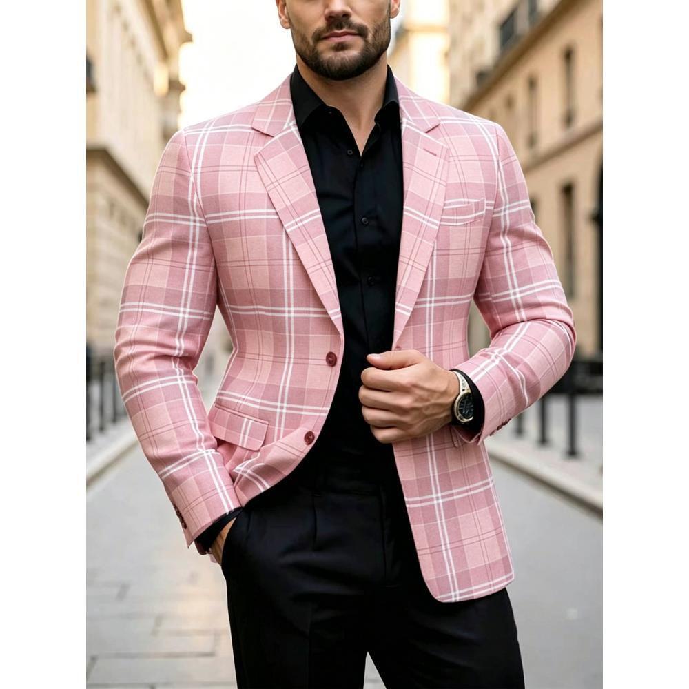 Comercio exterior transfronterizo hombre delgado moda traje casual de color sólido clásico versátil primavera y otoño delgado chaqueta de traje