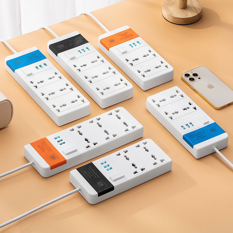 Multipropósito transfronterizo enchufe inteligente multipuerto cargador de teléfono móvil cabezal de carga multifuncional USB exportador de comercio exterior image 3
