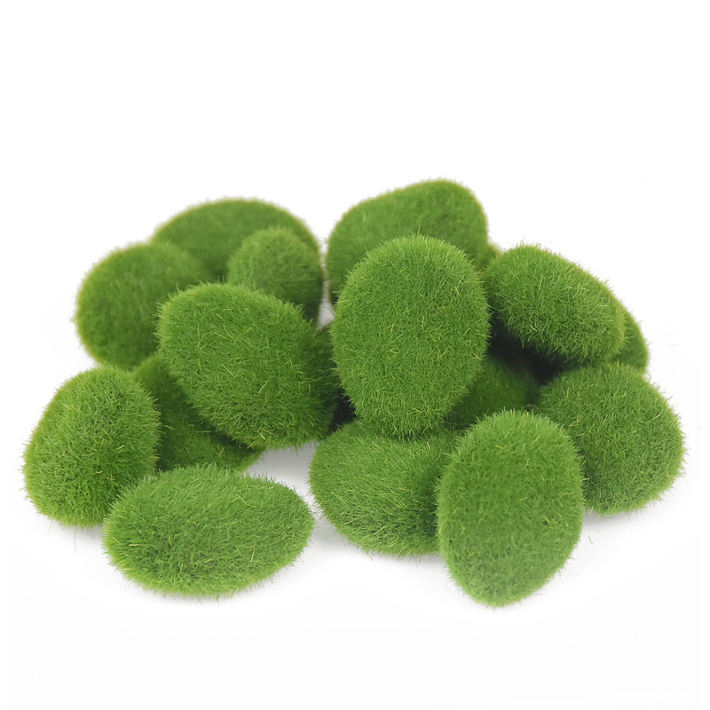 Cross-Border Artificial Moss Stones, Moss Micro-Landscape Arrangement for Cabinet Display Decoration, Flocking Plant Source Manufacturer Cross-Border Artificial Moss Stones, Moss Micro-Landscape Arrangement for Cabinet Display Decoration, Flocking Plant Source Manufacturer