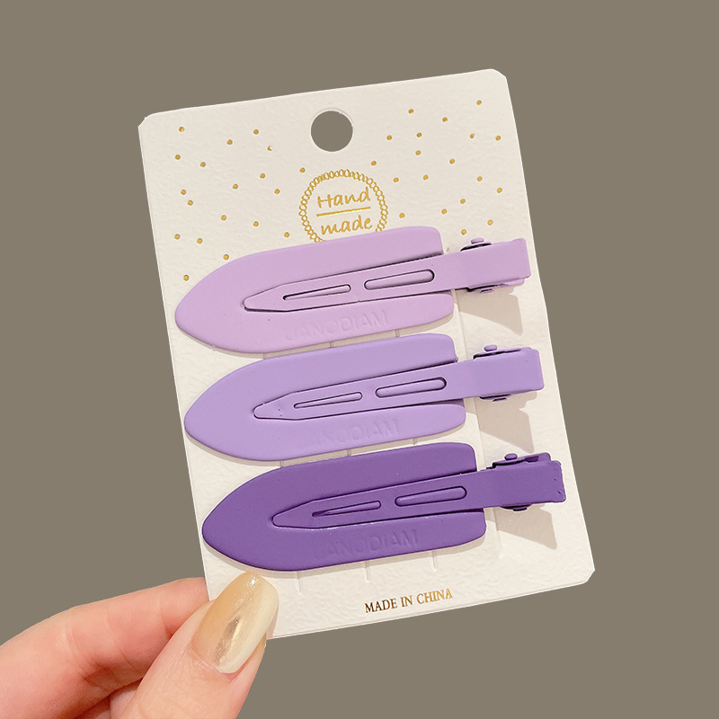 Dulce crema de viento pequeño pez clip de boca de pato de la frente de las niñas cejas laterales cabello rotos tarjetas de cabello de alta calidad no lastimar tocado de cabello
