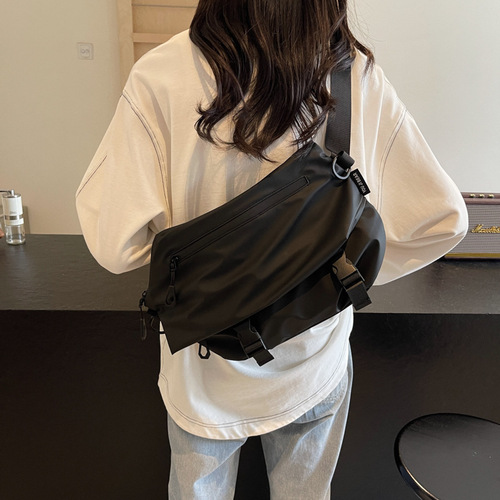 Sports and leisure crossbody bag, women's trendy brand workwear, Ruiying messenger bag, girls' cycling backpack, large capacity shoulder bag, trendy