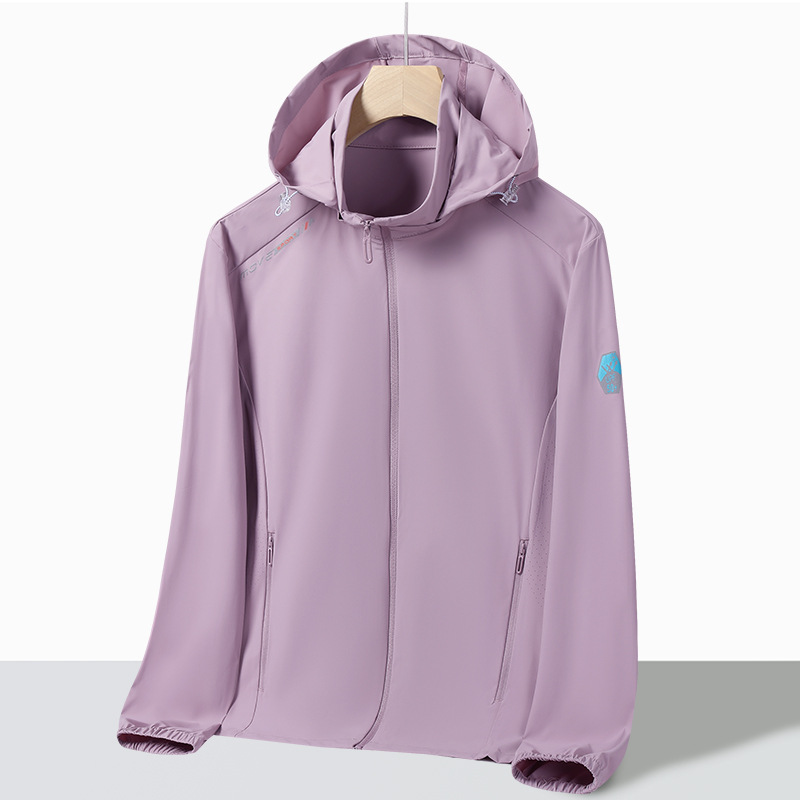 Ropa de protector solar de hielo de nylon para parejas de hombre y mujer, ropa de piel elástica de hielo, piel transpirable anti-UV de verano