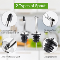 Oil bottle plug oil bottle mouth kitchen pour oil mouth oil and vinegar bottle pour oil device oil bottle lid soy sauce pot plug seasoning bottle plug wholesale
