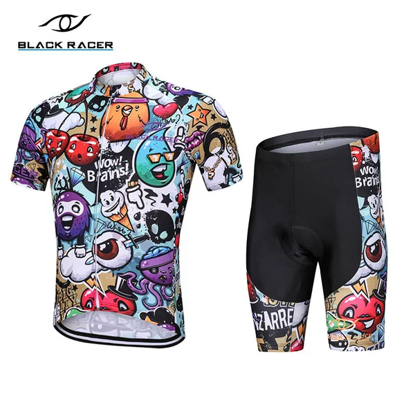 Summer Tour De France Mountain Bike Top Bib Pants Cycling Suit Short-Sleeved Men's and Women's Outdoor Sports Competition Commuting