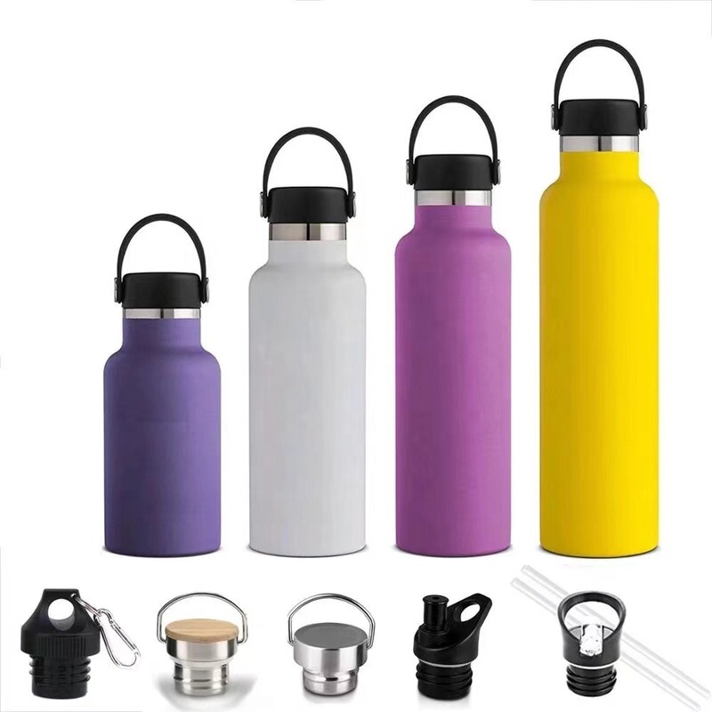 Cross-Border American-Style Large-Mouth Insulated Cup, Cross-Border Large-Capacity 304 Stainless Steel Sports Water Bottle for Outdoor Cycling and Mountaineering