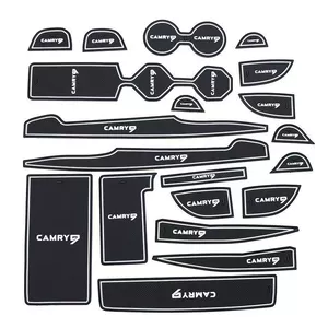 Brand new 9th generation Toyota Camry special door slot mat and cup holder mat for 2024-2026 models, interior storage box mat modification