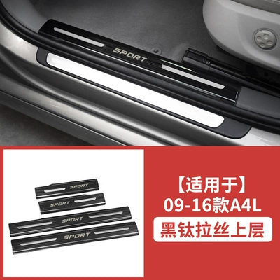 Dekorativ pedal başlıqları – A6L/Q5L/A4L/A3L/Q3 Modified A7L Welcome - suitable-for-09-16-a4l-door-sill-strip-black-titanium