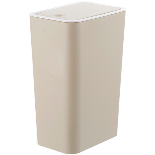 Home-use Sanitary Classification Trash Can, Kitchen Living Room Bedroom Simple Push-Button Rectangular Litter Bin with Lid