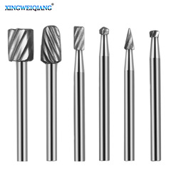 Hard alloy rotating file High-speed steel coarse-tooth carving milling cutter Woodworking tools DIY root carving Grinding head