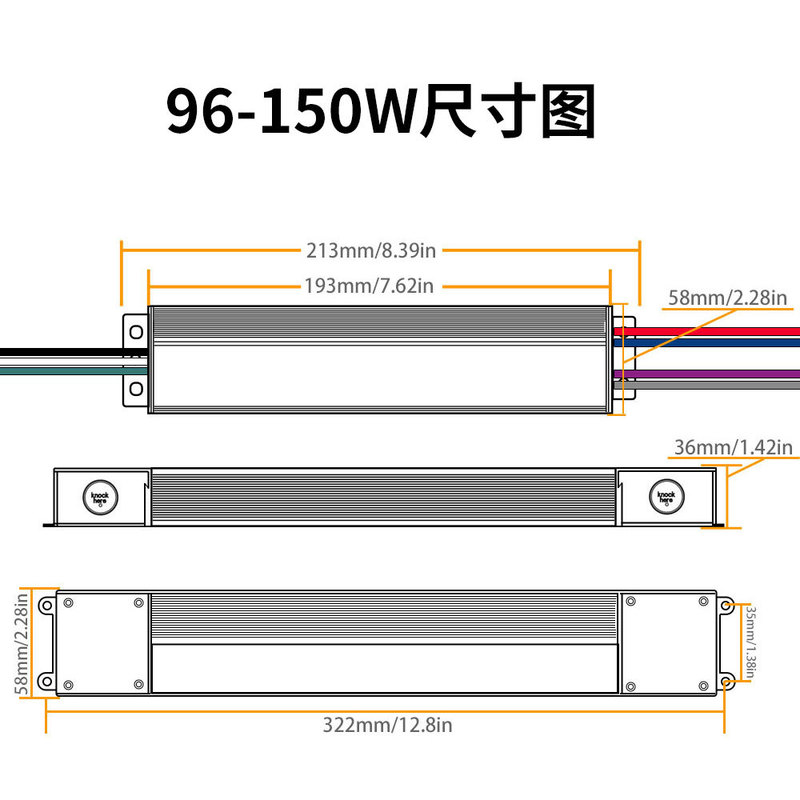 可控硅调光电源24V4A美规UL Class2/FCC认证96W驱动器led驱动电源|undefined