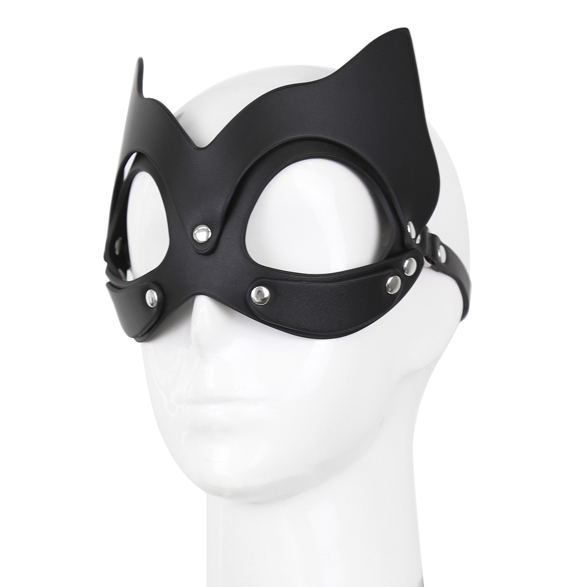 Juguetes sexuales máscara de ojo gato cara máscara de ojo alternativa juguete máscara de cuero máscara etapa accesorios coplay traje
