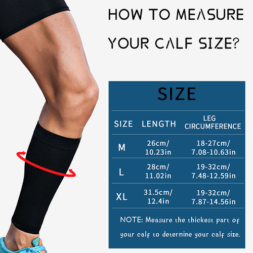 Compression socks for shaping and slimming calf muscles, suitable for fitness and outdoor sports, featuring elastic compression to support veins.