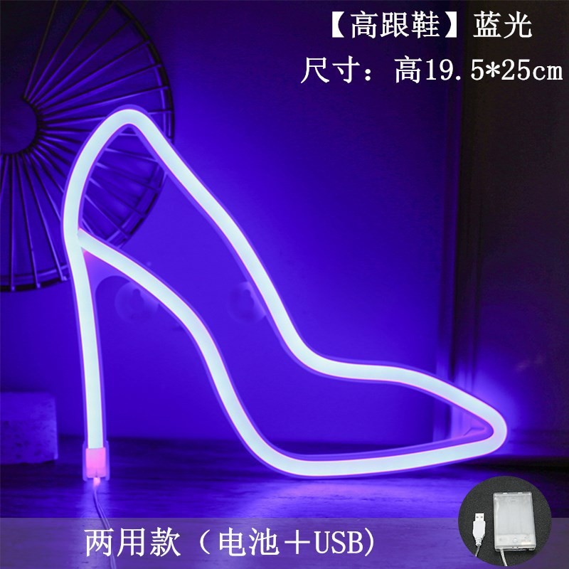 Lámpara de neón LED modelada luz nocturna dormitorio rojo en línea pared decoración lámpara de fiesta de cumpleaños atmósfera lámpara de color