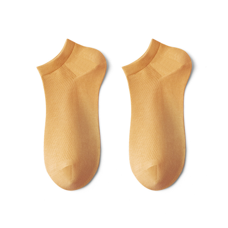 Nueva primavera y verano invisible delgado absorbente de sudor transpirable calcetines deportivos de barco calcetines casuales de malla para hombres fuente de origen