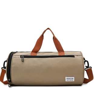 Factory wholesale New Oxford cloth travel bag travel bag sports bag fitness bag shoulder messenger bag cylinder bag lo