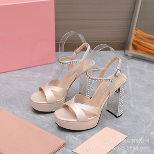 2023SS�¿�ŮЬ MIU����zˮ荳��߸���ˮ̨Ů��Ь ��ƤŮЬ��Ь