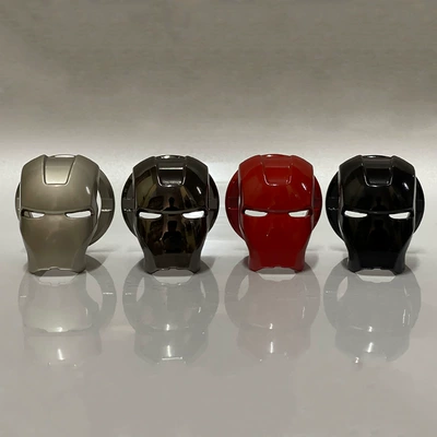 Car One-button Start Protective Cover Decorative Sticker Iron Man Protective Sticker Decorative Cover Interior Supplies Complete Decorative Ring