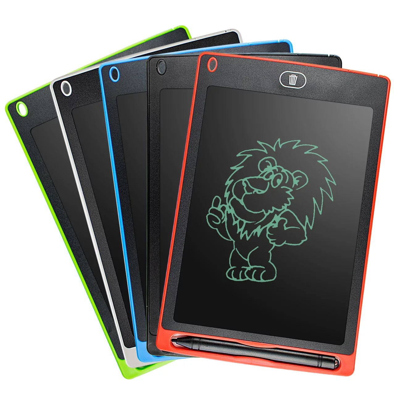 Tablero de dibujo para niños Tablero de escritura a mano LCD de 12 pulgadas Tablero de escritura de borrador de mensaje de graffiti electrónico LCD Tablero de dibujo para niños