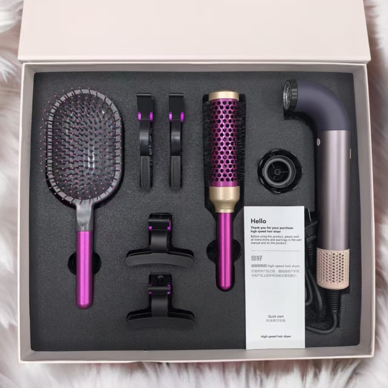 HD18 某森水曲管風吹き出し機 電気ヘアドライヤー 家庭用ヘアドライヤー エアブラシセット 高速 華強北|undefined