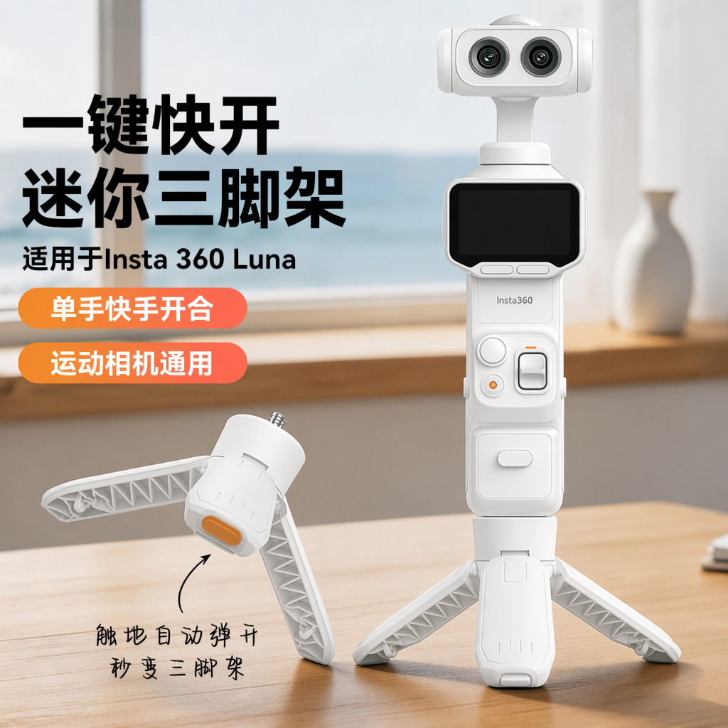 桌面支架运动摄像机配件展示图