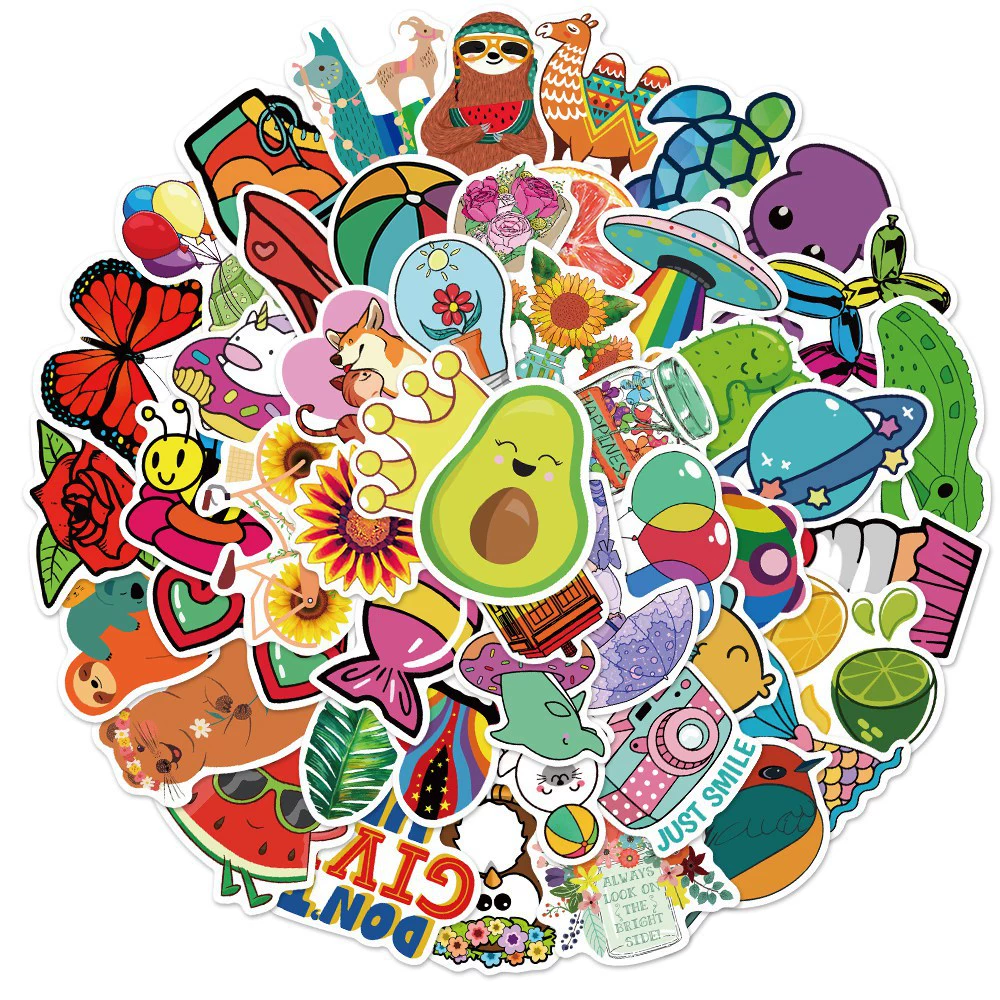 50 Amazon без нарушений мультфильм милое животное Xiaoqing наклейки для начинающего аккаунта багаж компьютерный шлем наклейки