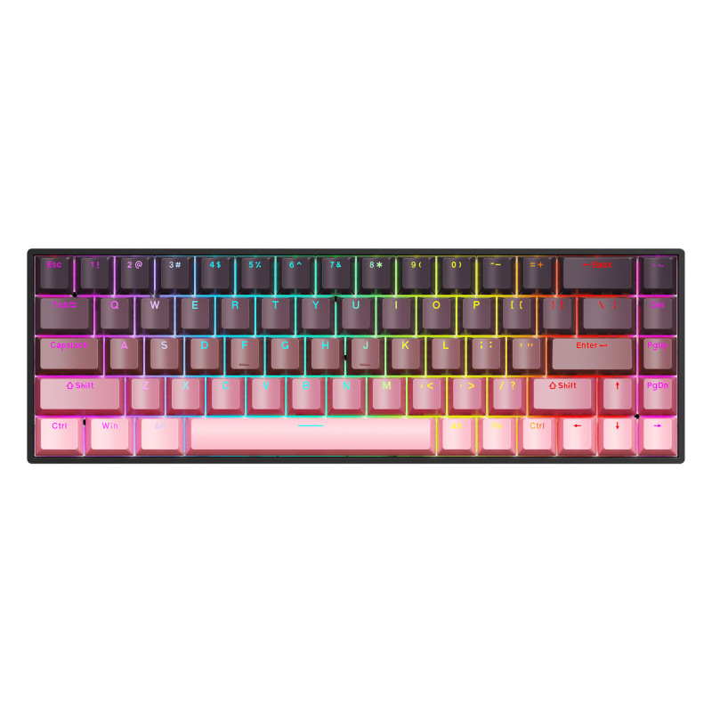 DAGKK68 ワイヤレス Bluetooth 三モード メカニカルキーボード RGB 照明 ホットスワップ対応 パソコン ノートパソコン 三モード ワイヤレス|undefined