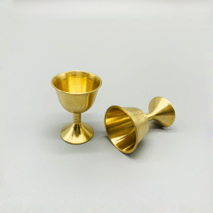 黃銅酒杯酒盅  家庭自用小酒杯酒盅批發