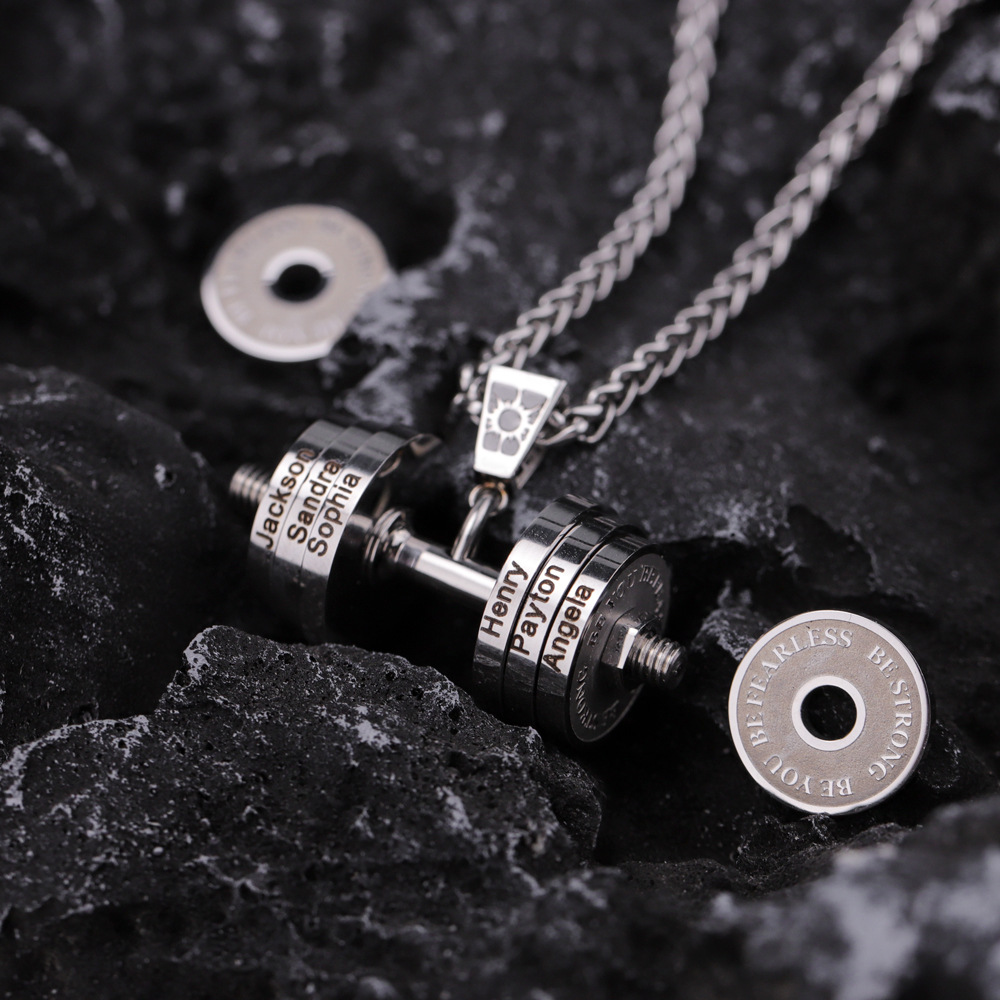 Collana con pendente a manubrio per uomo personalizzata_voghion.com