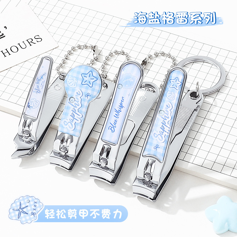 Bao Bao Yuan Tou Factory Simple Flat Mouth Conventional Nail Clipper Plus logo Mini Stainless Steel Student Nail Clipper