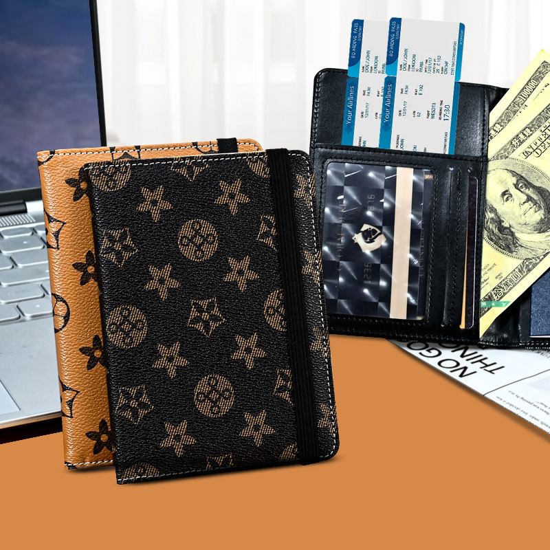 2025 new passport holder storage bag fashion embossing pu passport protection cover to map Z factory cross-border exclusive