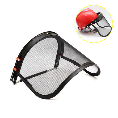 Grass Cutting Hat, Oil Saw Hat, Grass Cutting Machine Safety Helmet, Bush Cutting Machine, Grass Trimmer, Steel Face Protection Mask