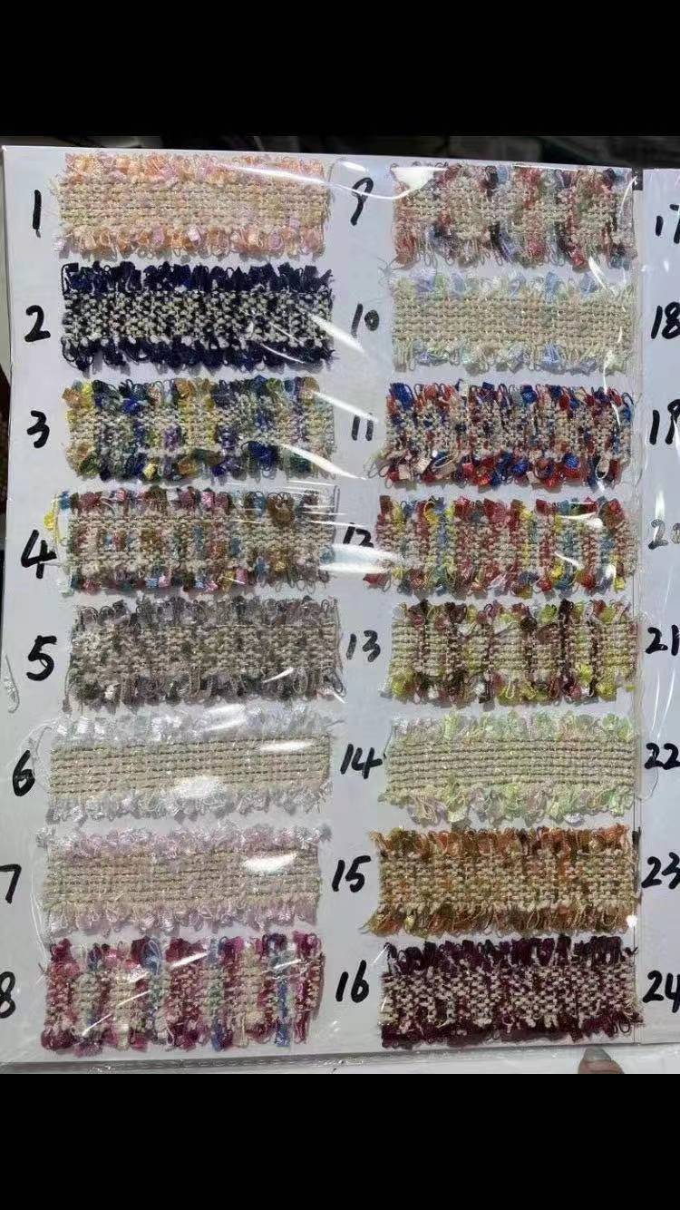 Fabricante en stock estilo coreano Chanel estilo cinta estilo étnico hecho a mano con cuentas encaje ropa DIY accesorios perla encaje