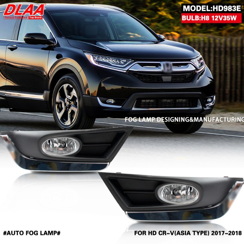 Aplicable a Honda 17 18 19 CRV conjunto de luz de niebla delantera nueva luz diurna cr-v luz de barra delantera