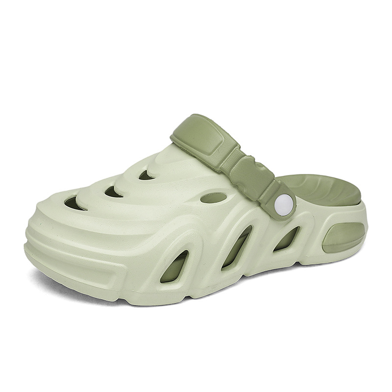 Zapatos con agujeros transfronterizos nuevos zapatos de jardín antideslizantes casuales para hombres, zapatos de playa de moda, suela gruesa, zapatillas EVA Baotou