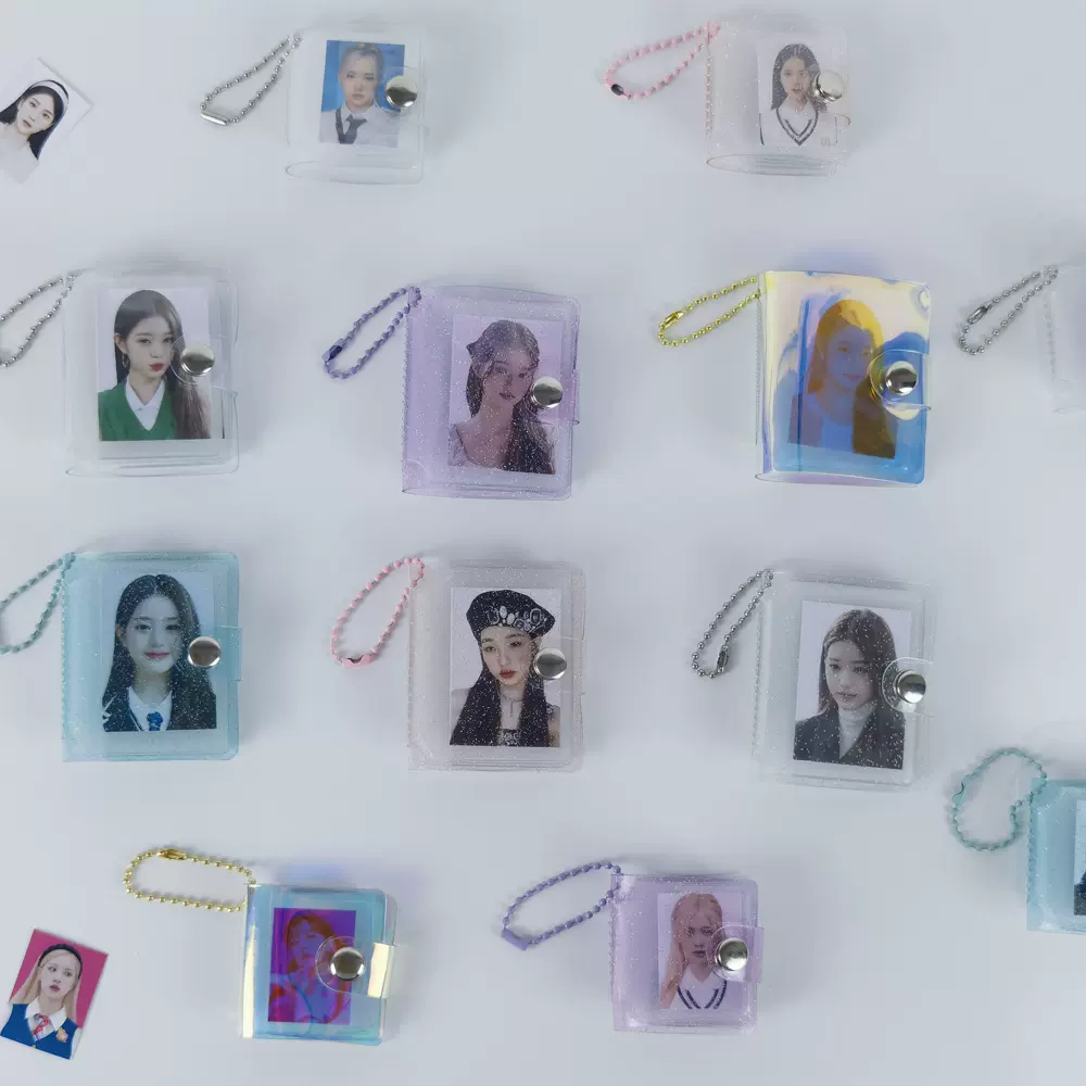 新款迷你小相册钥匙扣 大头贴相册 证件照收纳册1寸2寸创意相册