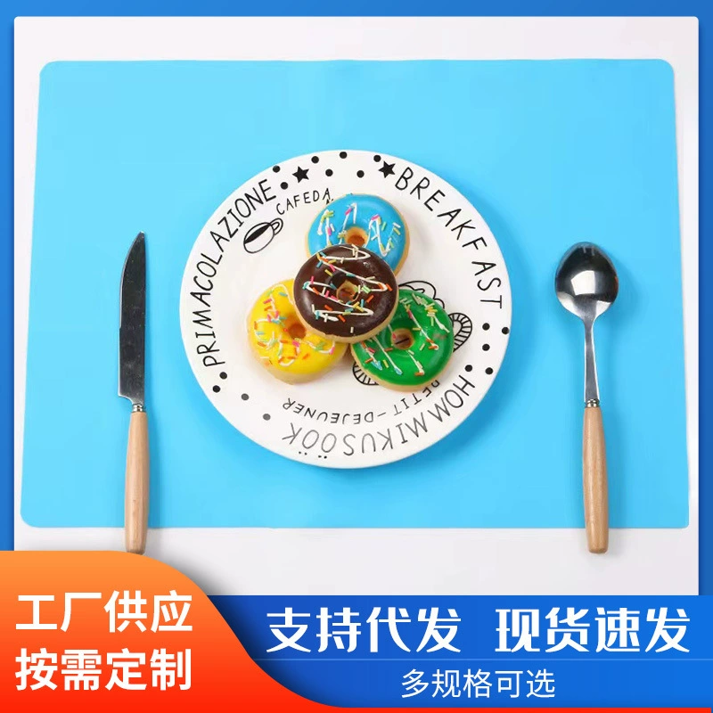 Детские силиконовые салфетки 40*30 см, скандинавские изолированные салфетки Morandi, однотонные студенческие коврики для стола, салфетки в стиле вестерн