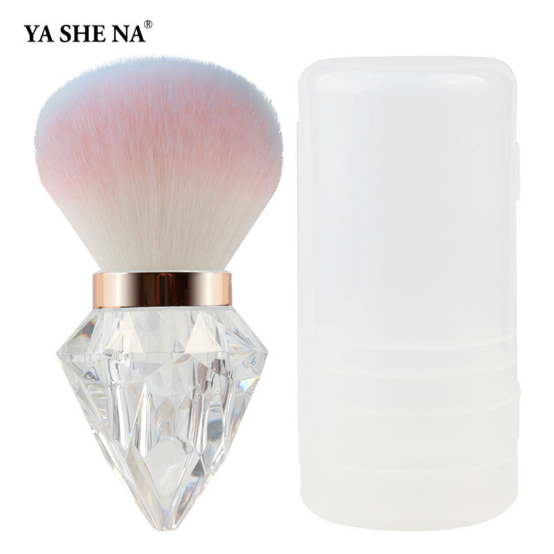 YASNA nuevo cepillo de maquillaje de diamante único cabeza de hongos multi-dispersión pinto de manicura herramientas de maquillaje