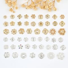 強保色のミニチュアはジルコンの花を挿して花の帽子を支えて水晶の真珠の手の串のスペーサーを配合してDIYのアクセサリーのビーズを飾ります。
