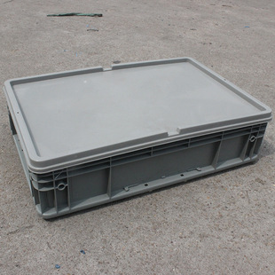 Plastic Turnover Box Rectangular Thickeneded Gray Logistics Box Storage Box Storage Box Plastic Box Transfer Basket