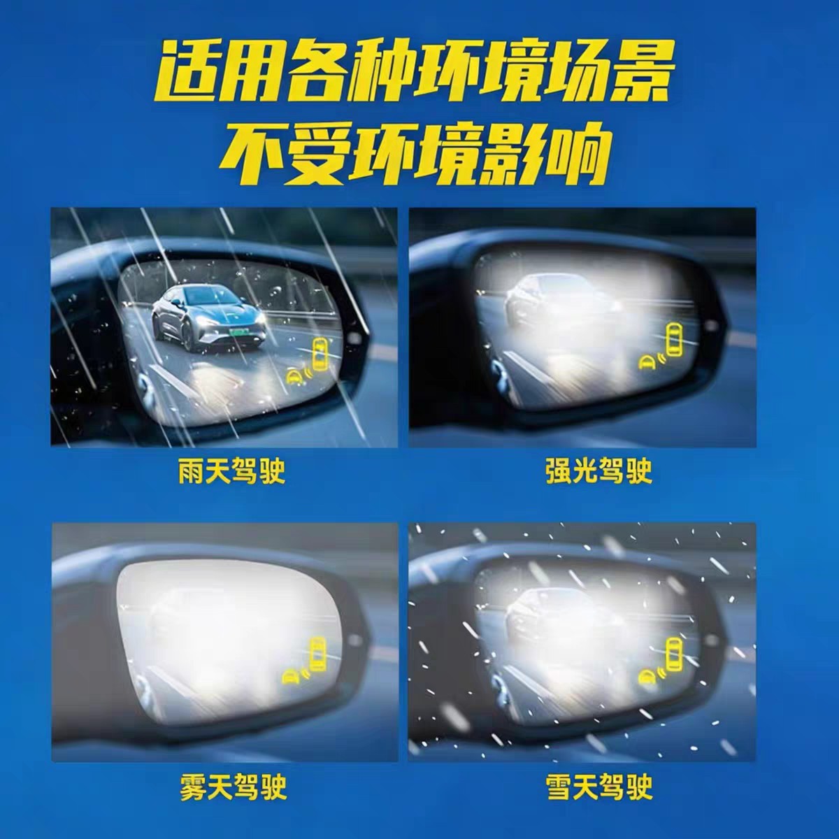 Car Lane Change Assist Bsd Blind Spot Millimeter Wave Radar 24/779Ghz Rearview Mirror Blind Spot Monitoring Modification