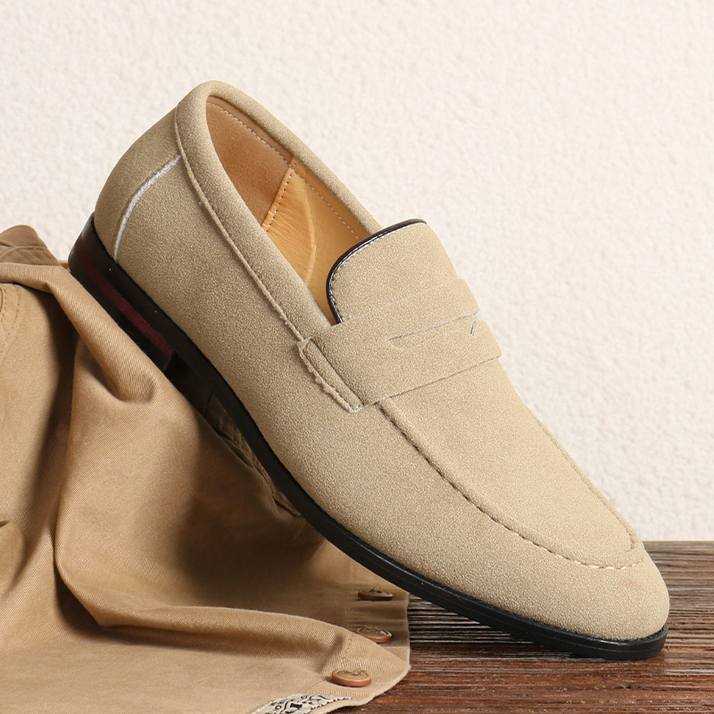 Versatile Loafers One Foot Stirrup Casual Soybean Shoes_voghion.com