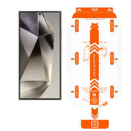 适用三星s25U/S24+/S23+/S26+无尘舱高清钢化膜防尘防指纹复购膜